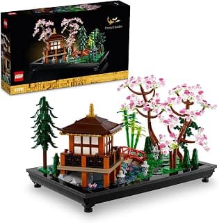 Icons Tranquil Garden Building Set - Detailed Japanese Zen Garden DIY Kit for Adults, Ages 18+ - Gift for Birthday - Building Block Set for Home Decor - 10315